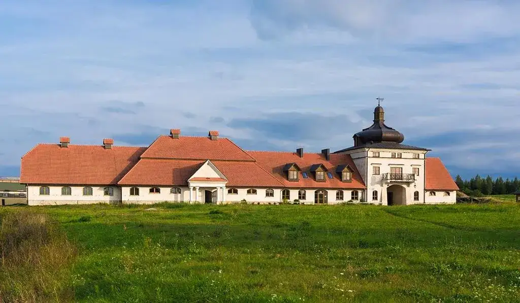 Stadnina Koni Nad Wigrami Mikołajewo widok z góry